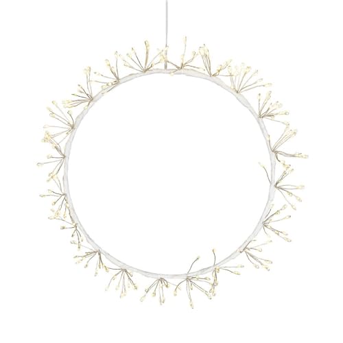 Ideen mit Herz | LED Lichterkranz | weiß | Ø 23 cm | 20 Bündel mit 10 LEDs | warmweiß | inkl. Timer | mit Saugnapf und Haken zur Aufhängung Ideen mit Herz | LED Lichterkranz | weiß | Ø 23 cm | 20 Bündel mit 10 LEDs | warmweiß | inkl. Timer | mit Saugnapf und Haken zur Aufhängung von Ideen mit Herz