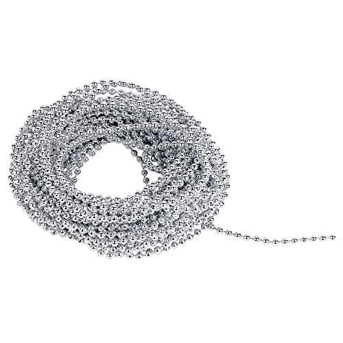 Ideen mit Herz Perlen-Band | Perlengirlande | Perlen: Ø 3mm | 10 m lang (silber) von Ideen mit Herz