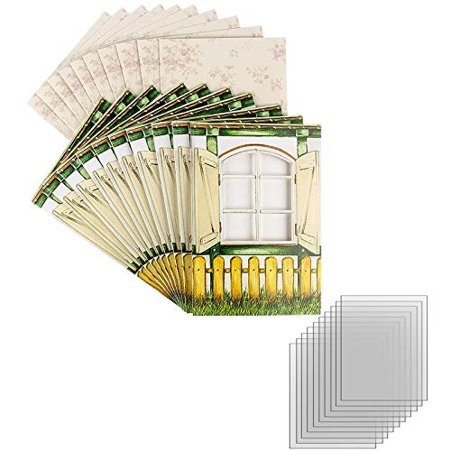 Ideen mit Herz Sichtfolien-Grußkarten Fenster 1", 11,5cm x 16,5cm, inkl. Einleger & Umschläge, 40-teili Ideen mit Herz Sichtfolien-Grußkarten Fenster 1", 11,5cm x 16,5cm, inkl. Einleger & Umschläge, 40-teili von Ideen mit Herz