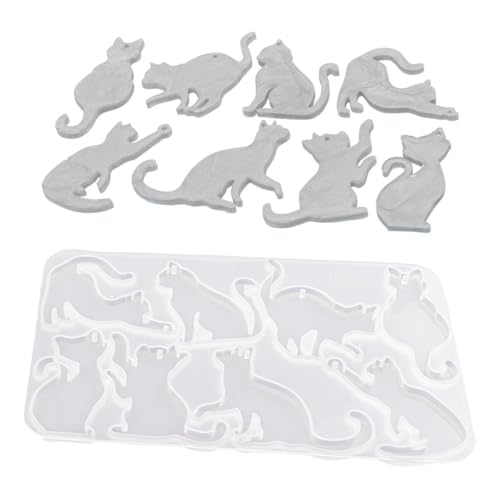 Ideen mit Herz Silikonform | Katzen 1 | für 8 Anhänger in verschiedenen Größen und Designs | für Epoxidharz, UV-Resin-Lack oder Gips | Formen gießen | lebensmittelecht Ideen mit Herz Silikonform | Katzen 1 | für 8 Anhänger in verschiedenen Größen und Designs | für Epoxidharz, UV-Resin-Lack oder Gips | Formen gießen | lebensmittelecht von Ideen mit Herz