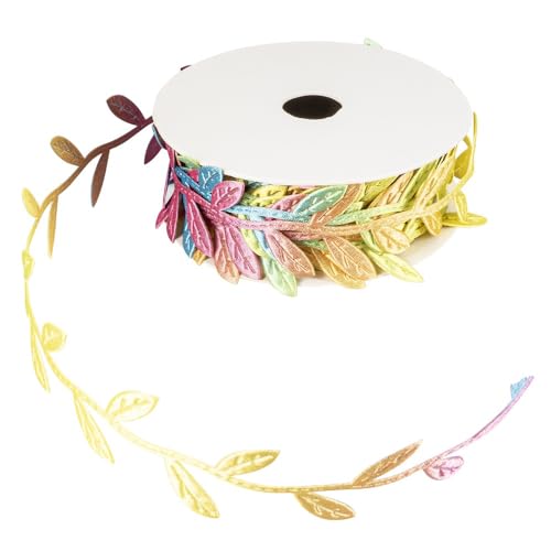 Ideen mit Herz Stoff-Band | Blätter mit Farbverlauf | DIY | Geschenk-Band | Deko-Band | 5 m lang | 2,5 cm breit Ideen mit Herz Stoff-Band | Blätter mit Farbverlauf | DIY | Geschenk-Band | Deko-Band | 5 m lang | 2,5 cm breit von Ideen mit Herz