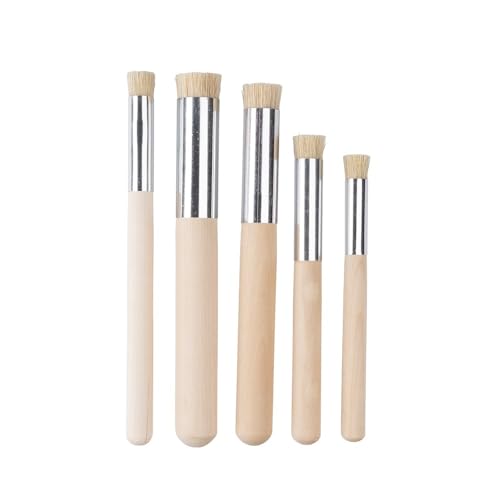 Ideen mit Herz Stupf-Pinsel | 5-er Set | hochwertige Künstlerpinsel | rund mit Borsten | Schablonieren | für Acryl, Aquarell, Ölfarben | versch. Größen Ideen mit Herz Stupf-Pinsel | 5-er Set | hochwertige Künstlerpinsel | rund mit Borsten | Schablonieren | für Acryl, Aquarell, Ölfarben | versch. Größen von Ideen mit Herz