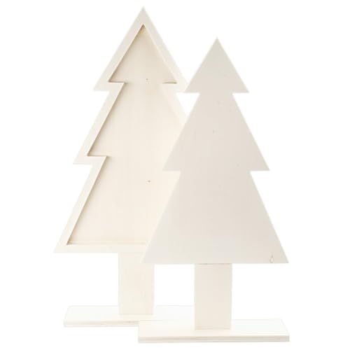 Ideen mit Herz | Tannen zum Aufstellen | aus naturbelassenem Holz | ideal zum Bemalen, Basteln, DIY | Weihnachtsdeko selber herstellen | Tannenbäume | 2 Stück in verschiedenen Größen Ideen mit Herz | Tannen zum Aufstellen | aus naturbelassenem Holz | ideal zum Bemalen, Basteln, DIY | Weihnachtsdeko selber herstellen | Tannenbäume | 2 Stück in verschiedenen Größen von Ideen mit Herz