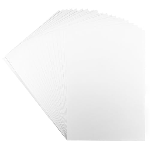 Ideen mit Herz Tonkarton groß | DIN A4 | stabile Qualität | 300g/m² | weiß | blanko | 20 Bogen | Bastelpapier | Bastelkarton | Tonpapier | Fotokarton | weißes Papier von Ideen mit Herz
