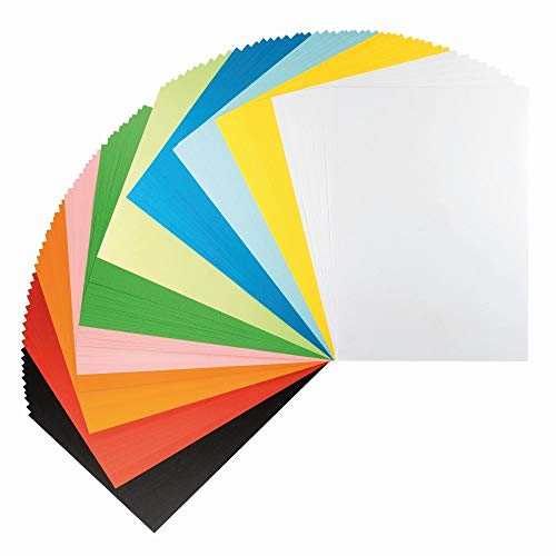 Ideen mit Herz Tonpapier | 100 Blatt | 150 g/m² | 10 Farben | Bastelpapier | Buntes Papier | Tonzeichenpapier | Bastelkarton | Buntpapier (DIN A3) von Ideen mit Herz