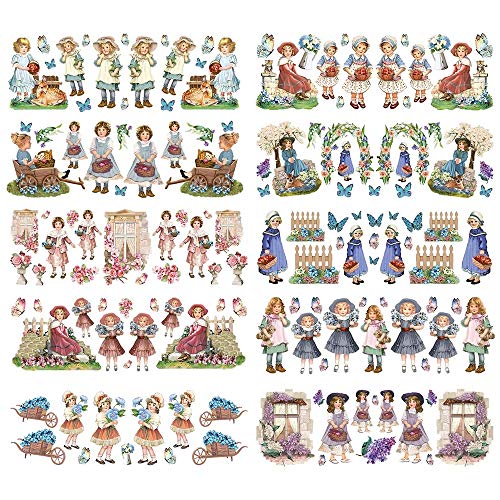 Ideen mit Herz Transparent-Sticker | 10 Bogen à 10 cm x 30 cm | Bunte Aufkleber zum Basteln & Dekorieren (Kinder) von Ideen mit Herz