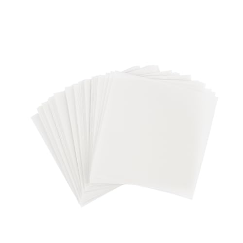 Ideen mit Herz Transparentpapier | 100 Blatt | quadratisch | Premium-Qualität | 110 g/qm | ideales Faltpapier zum Sterne basteln | transparentes Bastelpapier (weiß, 10 x 10 cm) von Ideen mit Herz