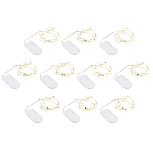 Ideen mit Herz LED-Draht-Licherketten, warmweiß, 20 LEDs, 1m lang, 10 Stück Ideen mit Herz LED-Draht-Licherketten, warmweiß, 20 LEDs, 1m lang, 10 Stück von Ideen mit Herz