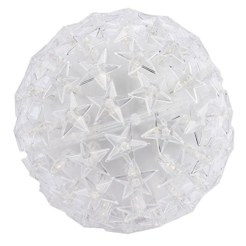 Ideen mit Herz LED-Leuchtkugel Stern, Ø 14cm, warmweiß, mit 100 LED-Lämpchen, inkl. Timerfunktion, batteriebetrieben | Leuchtball, Fensterdekoration, Raumdekoration für Advent, Weihnachten, Winter Ideen mit Herz LED-Leuchtkugel Stern, Ø 14cm, warmweiß, mit 100 LED-Lämpchen, inkl. Timerfunktion, batteriebetrieben | Leuchtball, Fensterdekoration, Raumdekoration für Advent, Weihnachten, Winter von Ideen mit Herz