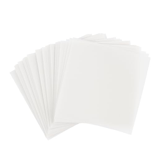 Ideen mit Herz Transparentpapier | 100 Blatt | quadratisch | Premium-Qualität | 110 g/qm | ideales Faltpapier zum Sterne basteln | transparentes Bastelpapier (weiß, 15 x 15 cm) von Ideen mit Herz