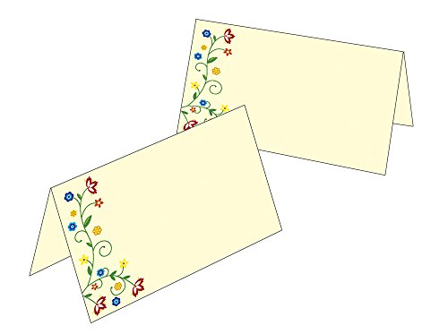 Tischkarten/Geschenkanhänger Blütenzauber Vintage 2520 (50 Tischkarten) von Ideenstadl