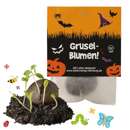 10x "Halloween" Winter Samenbomben Kindergeburtstag/treiben aus bei Kälte! / Halloween Mitgebsel Halloweengeburtstag Geschenke Mitbringsel Samenbombe von Ideenverlag HAMBURG