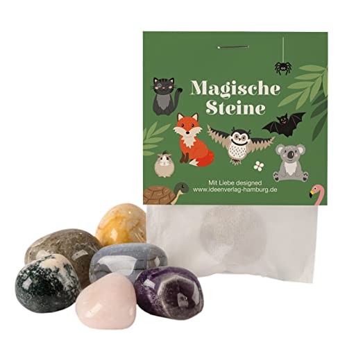 10x "Magische Steine" Glückssteine für Kinder – Mitgebsel für Kindergeburtstag – Glücksbringer Stein - Geburtstagmitbringsel – Gastgeschenk Kinder Geburtstag – Glücksstein Mitbringsel 10x "Magische Steine" Glückssteine für Kinder – Mitgebsel für Kindergeburtstag – Glücksbringer Stein - Geburtstagmitbringsel – Gastgeschenk Kinder Geburtstag – Glücksstein Mitbringsel von Ideenverlag HAMBURG
