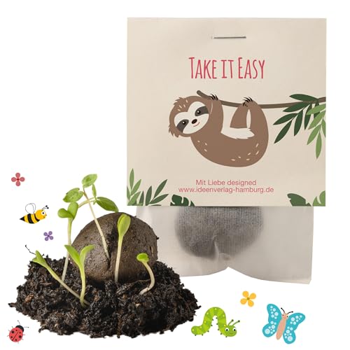 10x "Take it easy" Samenbomben Faultier kleine Geschenke Kollegen Saatbomben Geschenk Gäste Geschenke Gastgeschenk Kinder Dankeschön Geschenke Kollegen kleines Dankeschön Kleinigeiten Kollegen 10x "Take it easy" Samenbomben Faultier kleine Geschenke Kollegen Saatbomben Geschenk Gäste Geschenke Gastgeschenk Kinder Dankeschön Geschenke Kollegen kleines Dankeschön Kleinigeiten Kollegen von Ideenverlag HAMBURG