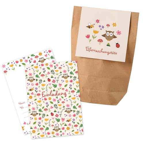 12x "Blumenwiesen" Einladungskarten + Partytüten - Set / Frühlingsparty Einladungskarten Frühling Kindergeburtstag Partytüten Kindergeburtstag Frühling Partytüten Kindergeburtstag Einladungen Frühling 12x "Blumenwiesen" Einladungskarten + Partytüten - Set / Frühlingsparty Einladungskarten Frühling Kindergeburtstag Partytüten Kindergeburtstag Frühling Partytüten Kindergeburtstag Einladungen Frühling von Ideenverlag HAMBURG