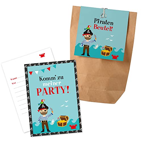 12x "Piraten" Einladungskarten + Partytüten - Set / Piraten Party Einladungskarten Piraten Kindergeburtstag / Partytüten Kindergeburtstag Piraten Partytüten Kindergeburtstag Einladungen Piraten 12x "Piraten" Einladungskarten + Partytüten - Set / Piraten Party Einladungskarten Piraten Kindergeburtstag / Partytüten Kindergeburtstag Piraten Partytüten Kindergeburtstag Einladungen Piraten von Ideenverlag HAMBURG