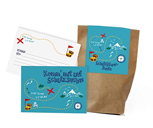 12x "Schatzsucher" Einladungskarten + Partytüten - Set / Schatzsucher Party Einladungskarten Schatzsucher Kindergeburtstag Partytüten Kindergeburtstag Schatzsucher Partytüten Kindergeburtstag Karten 12x "Schatzsucher" Einladungskarten + Partytüten - Set / Schatzsucher Party Einladungskarten Schatzsucher Kindergeburtstag Partytüten Kindergeburtstag Schatzsucher Partytüten Kindergeburtstag Karten von Ideenverlag HAMBURG
