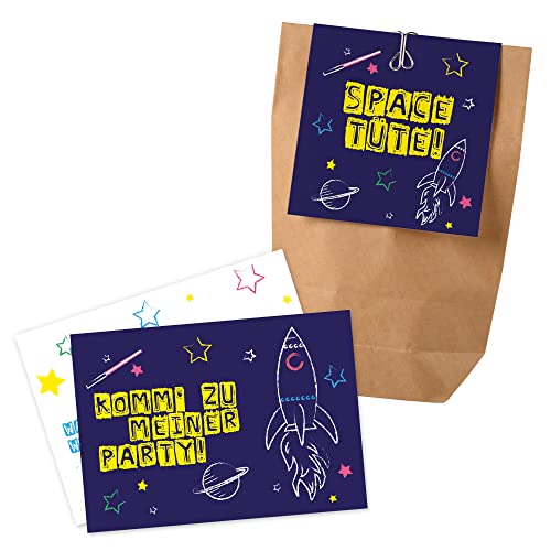 12x "Weltraum" Einladungskarten + Partytüten - Set / Weltraum Party Einladungskarten Weltraum Kindergeburtstag Partytüten Kindergeburtstag Weltraum Partytüten Kindergeburtstag Einladungen Weltraum 12x "Weltraum" Einladungskarten + Partytüten - Set / Weltraum Party Einladungskarten Weltraum Kindergeburtstag Partytüten Kindergeburtstag Weltraum Partytüten Kindergeburtstag Einladungen Weltraum von Ideenverlag HAMBURG