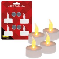 4 Idena LED-Teelichter weiß 4 Idena LED-Teelichter weiß von Idena
