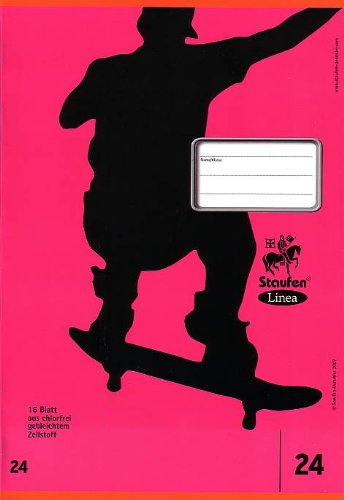 Heft Linea A4 16Bl Lin.24 Blanko Mit Rand von Idena
