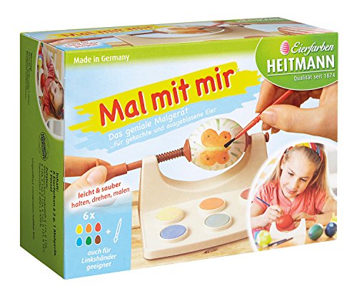 Heitmann Eierfarben 60067 - Eier - Malmaschine, inklusive Malpalette mit 6 Eierfarben und Pinsel von Knorr Prandell