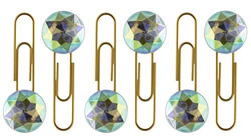 Idena 10424 - Büroklammern rosegold mit Kristall, 6 Stück Idena 10424 - Büroklammern rosegold mit Kristall, 6 Stück von Idena