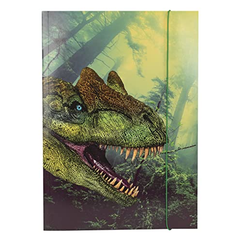 Idena 10840 - Sammelmappe A3 mit Dinosaurier Motiv, aus robuster Pappe, mit Innenklappen und Gummizugverschluss Idena 10840 - Sammelmappe A3 mit Dinosaurier Motiv, aus robuster Pappe, mit Innenklappen und Gummizugverschluss von Idena