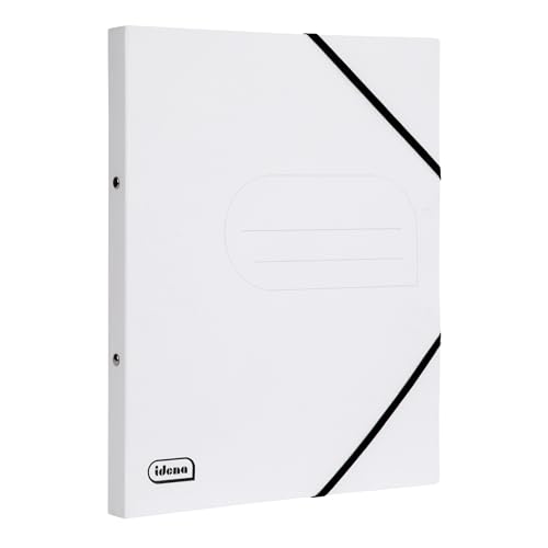 Idena 11098 - Eco Ringbuch aus Karton in DIN A4, Ordner in Weiß mit 20 mm Rückenbreite und 2-Ring-Mechanik, Gummizug über Eck Idena 11098 - Eco Ringbuch aus Karton in DIN A4, Ordner in Weiß mit 20 mm Rückenbreite und 2-Ring-Mechanik, Gummizug über Eck von Idena