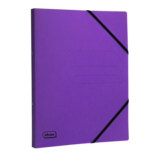 Idena 11109 - Eco Ringbuch aus Karton in DIN A4, Ordner in Lila mit 20 mm Rückenbreite und 2-Ring-Mechanik, Gummizug über Eck Idena 11109 - Eco Ringbuch aus Karton in DIN A4, Ordner in Lila mit 20 mm Rückenbreite und 2-Ring-Mechanik, Gummizug über Eck von Idena