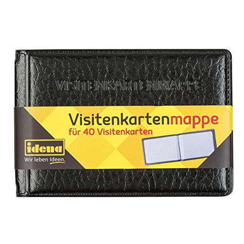 Idena 11339 - Visitenkartenmappe, für 40 Karten, 10x7 cm, 1 Stück von Idena