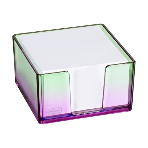 Idena 11364 - Zettelbox mit 500 Blatt 80g/m², Zettelkasten aus Kunststoff in Lila-Grün, Größe ca. 10,3 x 10,3 x 5,7 cm, geeignet für Schule und Büro Idena 11364 - Zettelbox mit 500 Blatt 80g/m², Zettelkasten aus Kunststoff in Lila-Grün, Größe ca. 10,3 x 10,3 x 5,7 cm, geeignet für Schule und Büro von Idena
