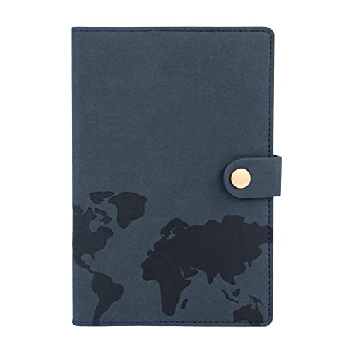 Idena 12244 - Notizbuch 135 x 193 mm, kariert, 160 Seiten, schwarz, mit Druckknopf und Leseband, auswechselbares Papier, 1 Stück Idena 12244 - Notizbuch 135 x 193 mm, kariert, 160 Seiten, schwarz, mit Druckknopf und Leseband, auswechselbares Papier, 1 Stück von Idena