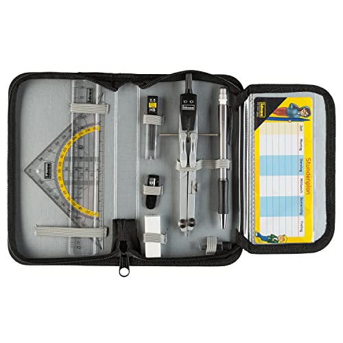 Idena 20066 - Zirkel im Etui, 11-teilig, mit Geodreieck, Lineal, Ersatzminen für den Zirkel, Druckbleistift & Ersatzminen, Stundenplan, Radiergummi & Spitzer Idena 20066 - Zirkel im Etui, 11-teilig, mit Geodreieck, Lineal, Ersatzminen für den Zirkel, Druckbleistift & Ersatzminen, Stundenplan, Radiergummi & Spitzer von Idena