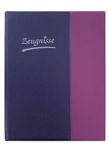 Idena 20104 - Zeugnismappe Ringbuch, DIN A4, 10 Hüllen, glasklar, violett, mit 4 Ring-Mechanik, 1 Stück Idena 20104 - Zeugnismappe Ringbuch, DIN A4, 10 Hüllen, glasklar, violett, mit 4 Ring-Mechanik, 1 Stück von Idena