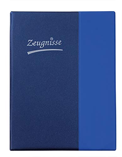 Idena 20105 - Zeugnismappe Ringbuch, DIN A4, 10 Hüllen, glasklar, blau, mit 4 Ring-Mechanik, 1 Stück Idena 20105 - Zeugnismappe Ringbuch, DIN A4, 10 Hüllen, glasklar, blau, mit 4 Ring-Mechanik, 1 Stück von Idena