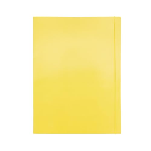 Idena 20172 - Sammelmappe A3 in Gelb, Dokumentenmappe aus robuster Pappe, Postmappe mit Innenklappen und Gummizugverschluss Idena 20172 - Sammelmappe A3 in Gelb, Dokumentenmappe aus robuster Pappe, Postmappe mit Innenklappen und Gummizugverschluss von Idena