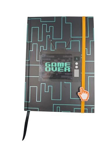 Idena 20187 - Notizbuch A5, Design Gaming, 128 Seiten kariert, 80 g/m², mit Gummiband und 2 Lesebändchen, FSC-Mix Idena 20187 - Notizbuch A5, Design Gaming, 128 Seiten kariert, 80 g/m², mit Gummiband und 2 Lesebändchen, FSC-Mix von Idena