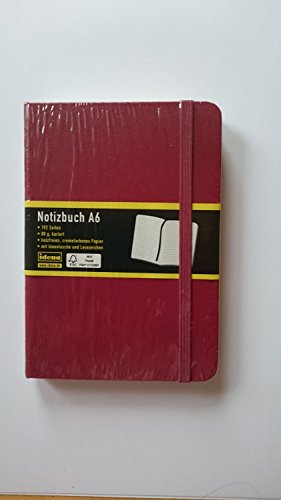 Idena 209111 Notizbuch A6, kariert, mit Innentasche und Lesezeichen, 192 Seiten, rot Idena 209111 Notizbuch A6, kariert, mit Innentasche und Lesezeichen, 192 Seiten, rot von Idena