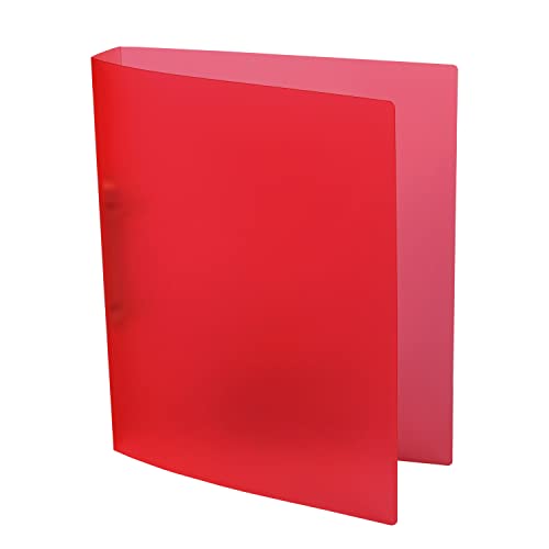 Idena 224336 - Ringbuch DIN A4, aus PP, 2 Ringe, 35 mm Rückenbreite, transluzent rot, 1 Stück Idena 224336 - Ringbuch DIN A4, aus PP, 2 Ringe, 35 mm Rückenbreite, transluzent rot, 1 Stück von Idena