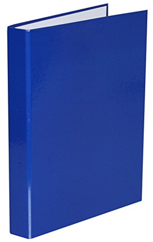 Idena 224356 - Ringbuch A4, 2 Ringe, 30 mm Rückenbreite, blau glänzend von Idena