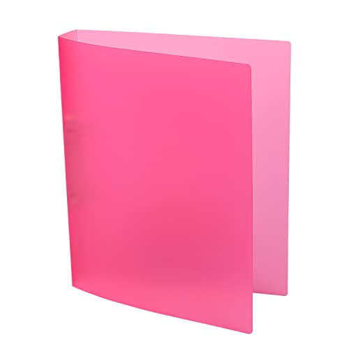 Idena 224367 - Ringbuch DIN A4, aus PP, 2 Ringe, 35 mm Rückenbreite, transluzent pink, 1 Stück Idena 224367 - Ringbuch DIN A4, aus PP, 2 Ringe, 35 mm Rückenbreite, transluzent pink, 1 Stück von Idena