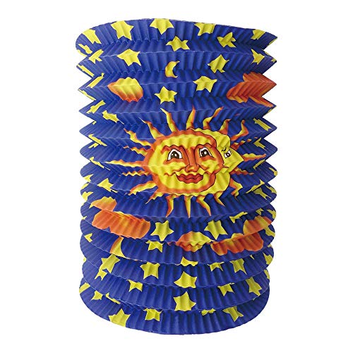 Idena 30228 - Zuglaterne Sonne, Durchmesser 16 cm, Höhe 24 cm, Mond, Sterne, St. Martin, Lichterfest, Laternenumzug, Advent, Weihnachten, Dekoration Idena 30228 - Zuglaterne Sonne, Durchmesser 16 cm, Höhe 24 cm, Mond, Sterne, St. Martin, Lichterfest, Laternenumzug, Advent, Weihnachten, Dekoration von Idena
