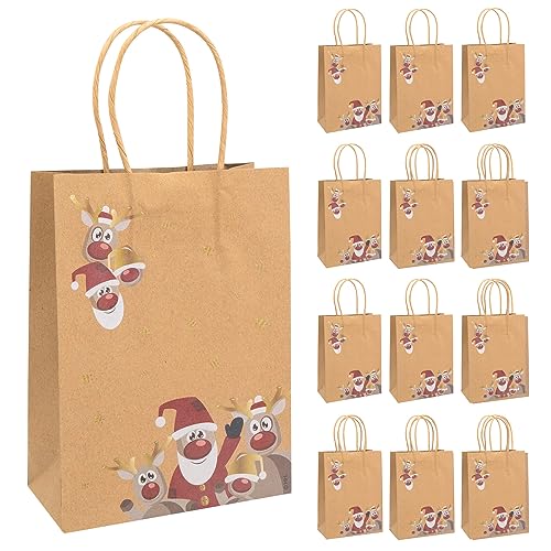 Idena 30334-12 - Geschenktüten Rentier, 12 Stück, 15 x 20 x 7 cm, Papiertüten, Geschenktaschen, Weihnachtstüten Idena 30334-12 - Geschenktüten Rentier, 12 Stück, 15 x 20 x 7 cm, Papiertüten, Geschenktaschen, Weihnachtstüten von Idena