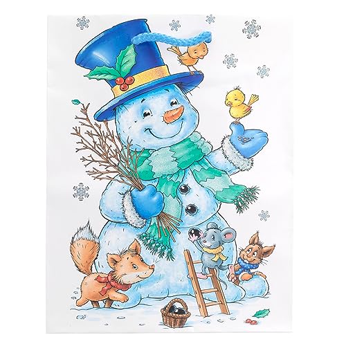 Idena 30336-12 - Geschenktüten Schneemann, 12 Stück, 18 x 23 x 10 cm, Papiertüten, Geschenktaschen, Weihnachtstüten Idena 30336-12 - Geschenktüten Schneemann, 12 Stück, 18 x 23 x 10 cm, Papiertüten, Geschenktaschen, Weihnachtstüten von Idena