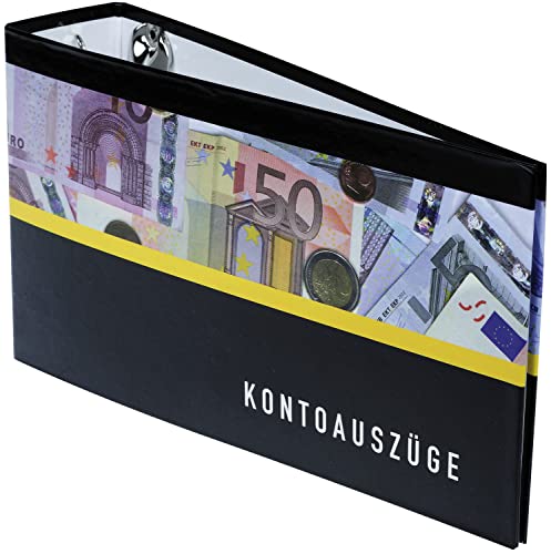 Idena 303598 - Kontoauszugordner DIN lang, mit Aufdruck, 5,5 cm Rückenbreite, Bankordner, Ringordner für Kontoauszüge Idena 303598 - Kontoauszugordner DIN lang, mit Aufdruck, 5,5 cm Rückenbreite, Bankordner, Ringordner für Kontoauszüge von Idena