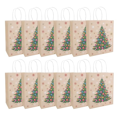 Idena 30505 -12 - Geschenktasche Weihnachtsbaum, 12 Stück, Geschenktaschen in der Größe 25 x 33 x 12 cm, Papiertüten in Beige Idena 30505 -12 - Geschenktasche Weihnachtsbaum, 12 Stück, Geschenktaschen in der Größe 25 x 33 x 12 cm, Papiertüten in Beige von Idena