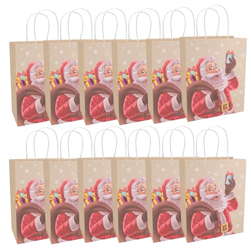 Idena 30509 -12 - Geschenktaschen Santa, 12 Stück, Geschenktüte in der Größe 25 x 12 x 33 cm, Papiertüten in Hellbraun Idena 30509 -12 - Geschenktaschen Santa, 12 Stück, Geschenktüte in der Größe 25 x 12 x 33 cm, Papiertüten in Hellbraun von Idena