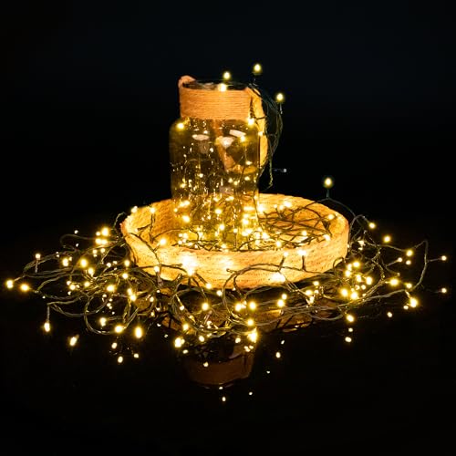 Idena 31805 - LED Lichterkette mit 200 LEDs in Ultra Warmweiß, für Außen & Innen, TÜV und GS geprüft, mit 8 Stunden Timer & Transformator, ca. 29,9 m lang, als Party Deko, Weihnachtsdeko Idena 31805 - LED Lichterkette mit 200 LEDs in Ultra Warmweiß, für Außen & Innen, TÜV und GS geprüft, mit 8 Stunden Timer & Transformator, ca. 29,9 m lang, als Party Deko, Weihnachtsdeko von Idena