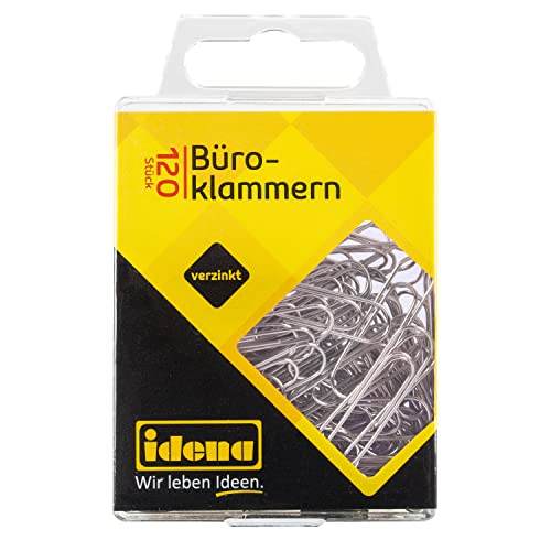 Idena 334030 - Büroklammern, 120 Stück, verzinkt Idena 334030 - Büroklammern, 120 Stück, verzinkt von Idena