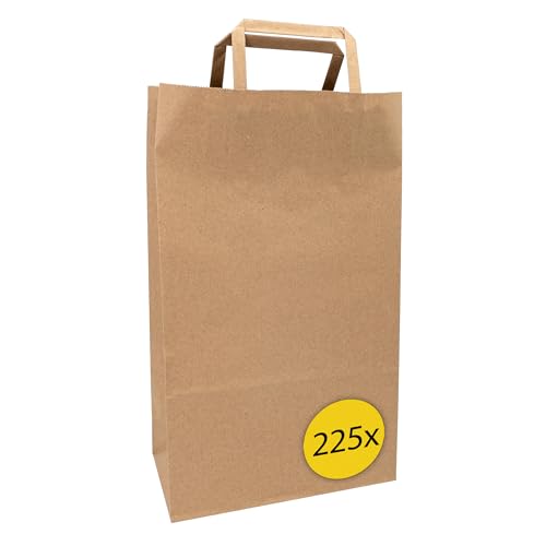 Idena 50063-225 - Papiertüten mit Henkel, 225 Stück, 25 x 11 x 32 cm, Geschenktüten aus Kraftpapier Idena 50063-225 - Papiertüten mit Henkel, 225 Stück, 25 x 11 x 32 cm, Geschenktüten aus Kraftpapier von Idena